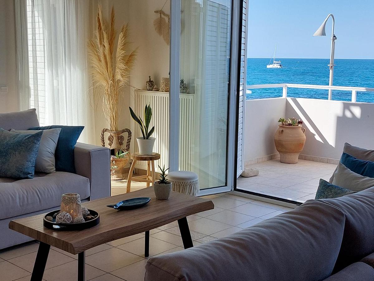 Amazing Beachfront Apartment In Hersonissos Ngoại thất bức ảnh