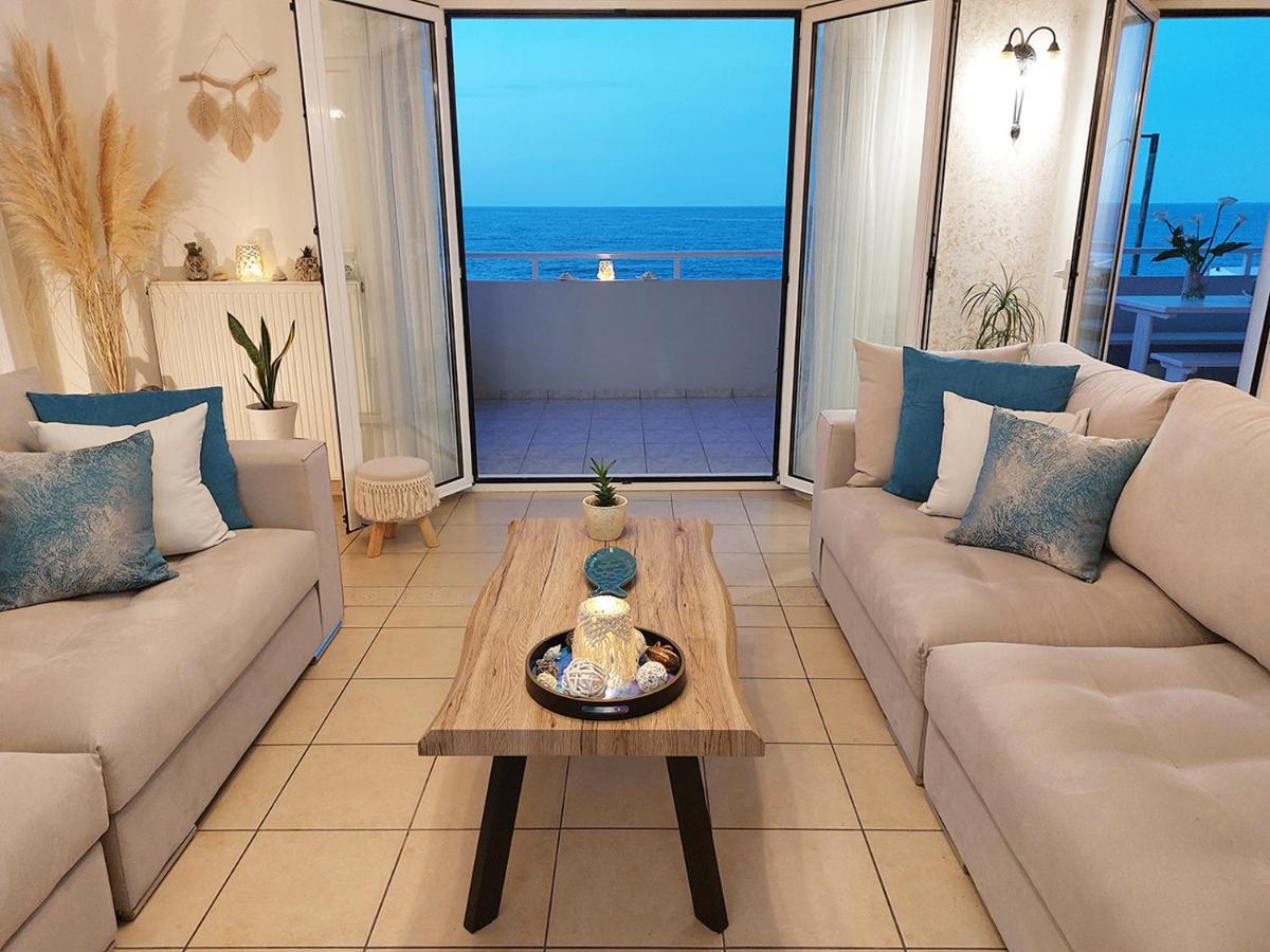 Amazing Beachfront Apartment In Hersonissos Ngoại thất bức ảnh